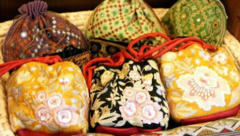 Colorful Bags at the Temple Store