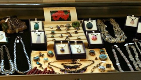 Jewelry at the Temple Store at Nechung Temple