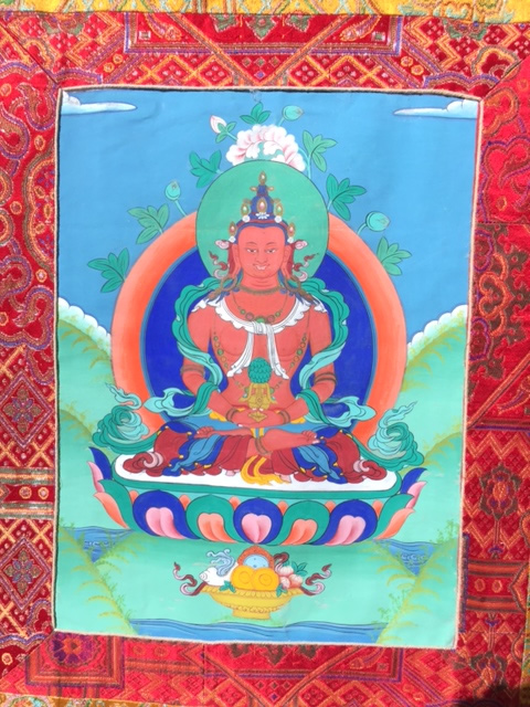 Hand Painted Thangka - Amitayus $500